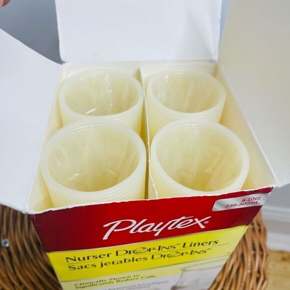 Playtex Nurser Drop-Ins Bottle 8-10 oz 100 Liners Open Box HTF Baby Drink - Picture 7 of 8